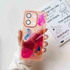 For OPPO Reno9 Oil Painting Electroplating TPU Phone Case(Pink) - 1