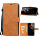 For OUKITEL WP26 Leather Phone Case(Brown) - 1