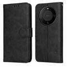 For Huawei Mate 60 Classic Calf Texture Flip Leather Phone Case(Black) - 1