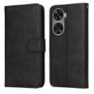 For Huawei nova 11 SE Classic Calf Texture Flip Leather Phone Case(Black) - 1