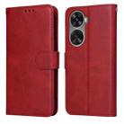 For Huawei nova 11 SE Classic Calf Texture Flip Leather Phone Case(Red) - 1