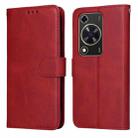 For Huawei Enjoy 70 Classic Calf Texture Flip Leather Phone Case(Red) - 1