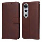 For Huawei nova 12 Pro Classic Calf Texture Flip Leather Phone Case(Brown) - 1