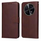 For Huawei Enjoy 70 Pro Classic Calf Texture Flip Leather Phone Case(Brown) - 1