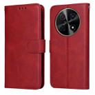 For Huawei Enjoy 70 Pro Classic Calf Texture Flip Leather Phone Case(Red) - 1