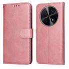 For Huawei Enjoy 70 Pro Classic Calf Texture Flip Leather Phone Case(Rose Gold) - 1