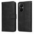 For Huawei Enjoy 80 Classic Calf Texture Flip Leather Phone Case(Black) - 1