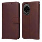 For Huawei nova 14 Classic Calf Texture Flip Leather Phone Case(Brown) - 1