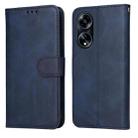 For OPPO A1 5G Classic Calf Texture Flip Leather Phone Case(Blue) - 1