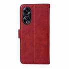 For OPPO A1 5G Classic Calf Texture Flip Leather Phone Case(Red) - 3