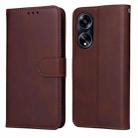 For OPPO A1 5G Classic Calf Texture Flip Leather Phone Case(Brown) - 1