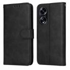For OPPO A1 5G Classic Calf Texture Flip Leather Phone Case(Black) - 1