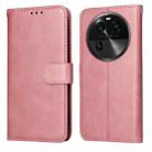 For OPPO Find X6 Classic Calf Texture Flip Leather Phone Case(Rose Gold) - 1