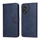 For OPPO A38 4G / A18 4G Global Classic Calf Texture Flip Leather Phone Case(Blue) - 1