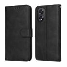 For OPPO A38 4G / A18 4G Global Classic Calf Texture Flip Leather Phone Case(Black) - 1