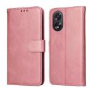 For OPPO A38 4G / A18 4G Global Classic Calf Texture Flip Leather Phone Case(Rose Gold) - 1