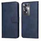For OPPO A79 5G Classic Calf Texture Flip Leather Phone Case(Blue) - 1