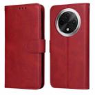 For OPPO A3 Pro 5G Classic Calf Texture Flip Leather Phone Case(Red) - 1