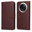 For OPPO A3 Pro 5G Classic Calf Texture Flip Leather Phone Case(Brown) - 1