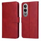 For OPPO K12 Classic Calf Texture Flip Leather Phone Case(Red) - 1