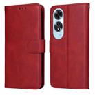 For OPPO A60 4G Global Classic Calf Texture Flip Leather Phone Case(Red) - 1