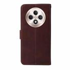 For OPPO Reno12 F 5G Global Classic Calf Texture Flip Leather Phone Case(Brown) - 3