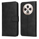 For OPPO Reno12 F 5G Global Classic Calf Texture Flip Leather Phone Case(Black) - 1