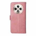 For OPPO Reno12 F 5G Global Classic Calf Texture Flip Leather Phone Case(Rose Gold) - 3