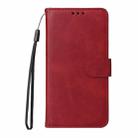 For OPPO Reno12 F 4G Classic Calf Texture Flip Leather Phone Case(Red) - 2