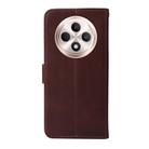 For OPPO Reno12 F 4G Classic Calf Texture Flip Leather Phone Case(Brown) - 3