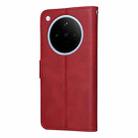 For OPPO Find X8 Classic Calf Texture Flip Leather Phone Case(Red) - 3