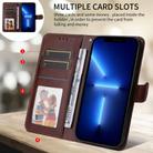 For OPPO Reno13 Global Classic Calf Texture Flip Leather Phone Case(Brown) - 3
