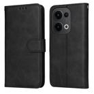For OPPO Reno13 Global Classic Calf Texture Flip Leather Phone Case(Black) - 1