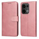 For OPPO Reno13 Global Classic Calf Texture Flip Leather Phone Case(Rose Gold) - 1
