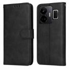 For Realme GT Neo 5 5G / GT3 Classic Calf Texture Flip Leather Phone Case(Black) - 1