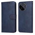 For Realme 11 4G Global Classic Calf Texture Flip Leather Phone Case(Blue) - 1