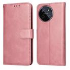 For Realme 11 4G Global Classic Calf Texture Flip Leather Phone Case(Rose Gold) - 1