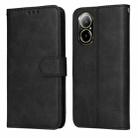 For Realme C67 4G Global Classic Calf Texture Flip Leather Phone Case(Black) - 1