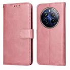 For Realme 12 Pro+ Classic Calf Texture Flip Leather Phone Case(Rose Gold) - 1