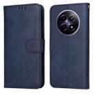 For Realme 12 5G Classic Calf Texture Flip Leather Phone Case(Blue) - 1