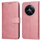 For Realme 12 5G Classic Calf Texture Flip Leather Phone Case(Rose Gold) - 1