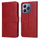 For Realme C63 / C61  / Note 60 Classic Calf Texture Flip Leather Phone Case(Red) - 1