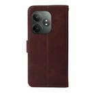 For Realme GT 6 / GT Neo6 SE Classic Calf Texture Flip Leather Phone Case(Brown) - 3