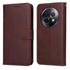 For Realme 13+ Classic Calf Texture Flip Leather Phone Case(Brown) - 1