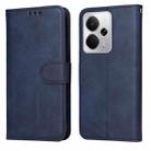 For Realme 14 Global Classic Calf Texture Flip Leather Phone Case(Blue) - 1