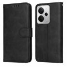 For Realme 14 Global Classic Calf Texture Flip Leather Phone Case(Black) - 1