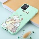 For iPhone 11 TPU Mobile Phone Case(Bright Green Jagged Cats) - 1