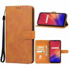 For Realme C65 Leather Phone Case(Brown) - 1