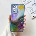 For Xiaomi Redmi K40 Pro Oil Painting Electroplating TPU Phone Case(Blue) - 1