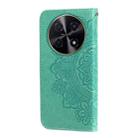 For Huawei Enjoy 70 Pro Seven-petal Flowers Embossing Leather Phone Case(Green) - 3